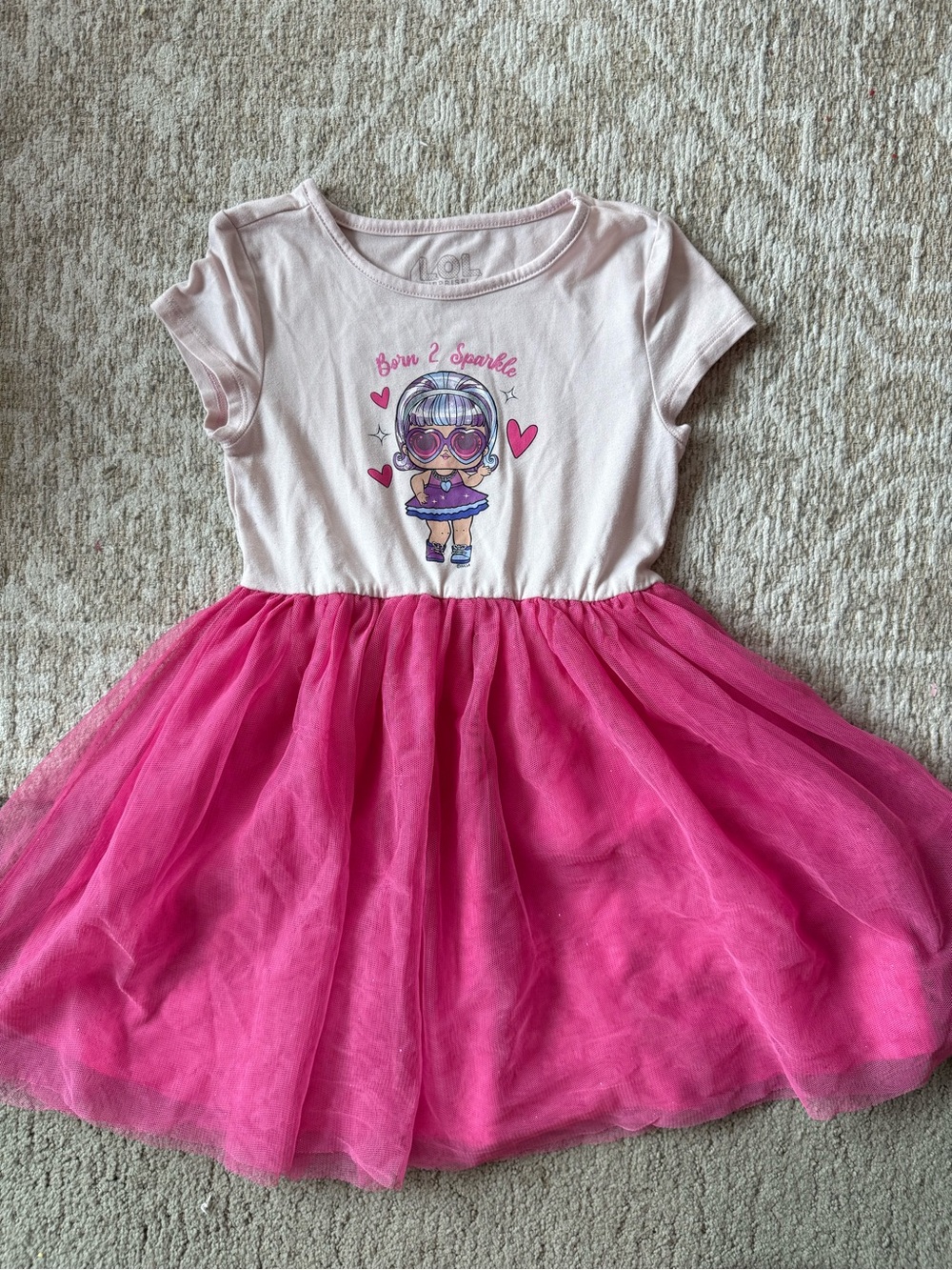 L.O.L. Surprise! Pink and Hot Pink Tulle Dress 5T